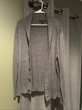 Banana Republic Gray Shawl Collar Cardigan